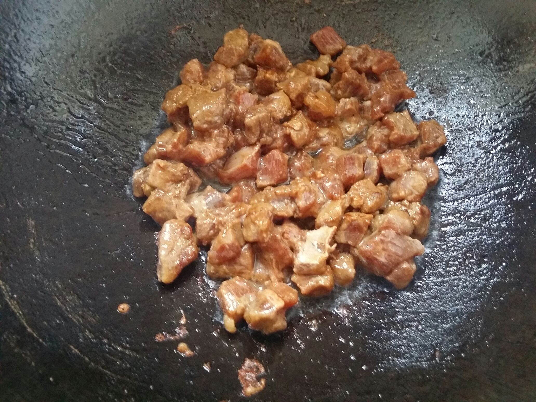 家常菜~杏鮑菇燒牛肉粒的做法 步骤9