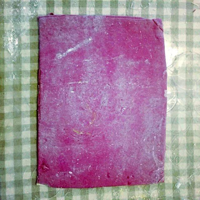 紫薯蝴蝶饅頭的做法 步骤5