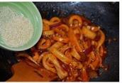韓式辣醬炒魷魚的做法 步骤6