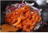 韓式辣醬炒魷魚的做法 步骤5