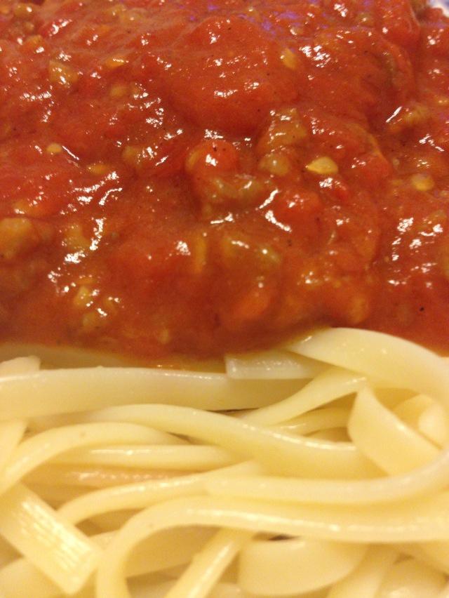 簡易版番茄肉醬意大利麪的做法 步骤3