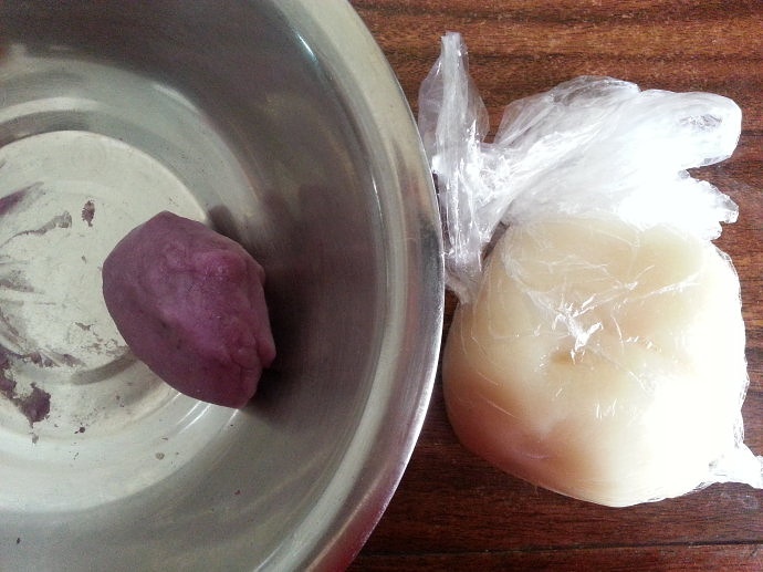 紫薯冰皮月餅的做法 步骤8