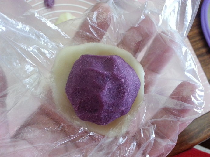 紫薯冰皮月餅的做法 步骤10