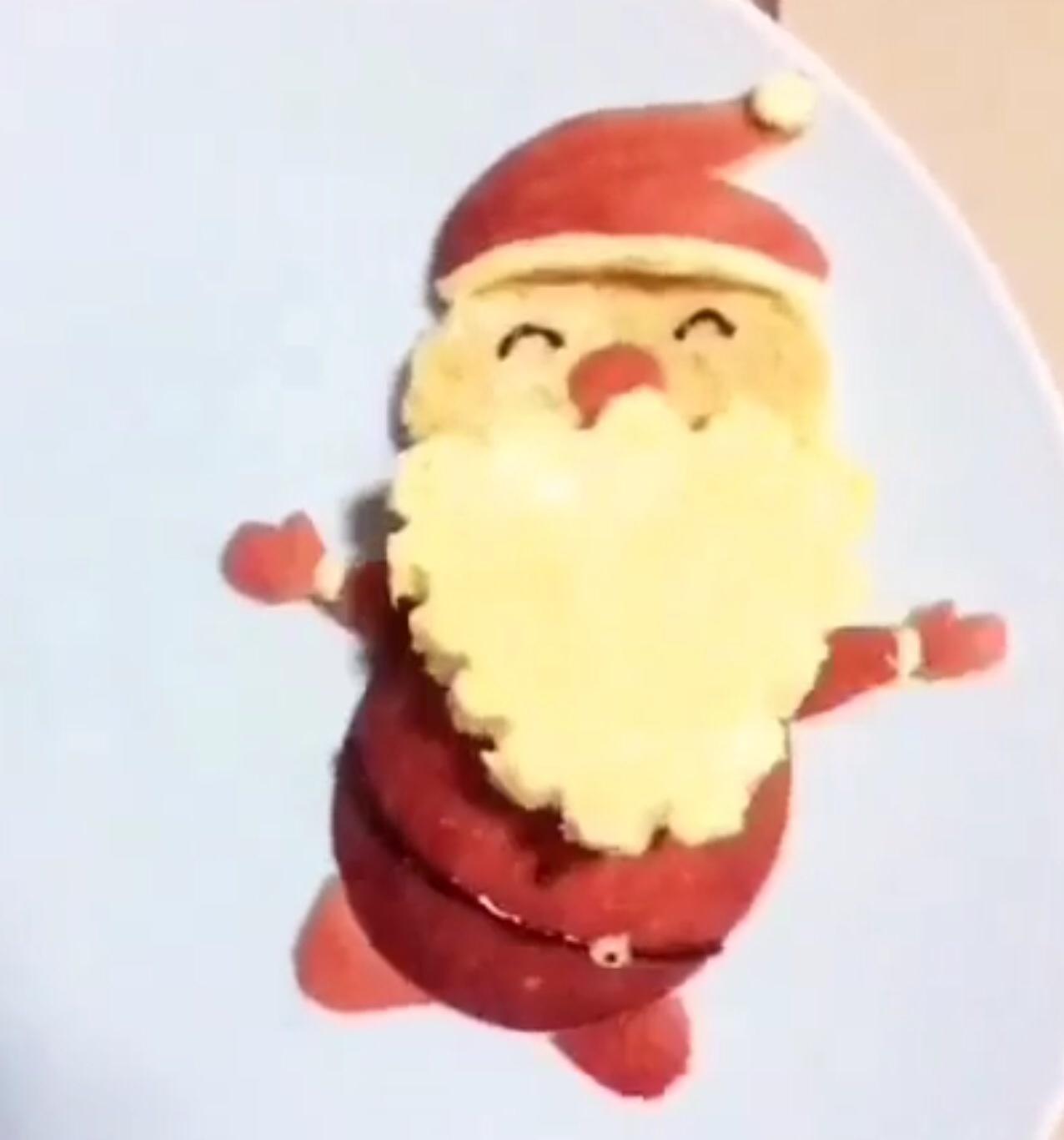 創意趣味兒童餐—得意忘形的聖誕老人來了的做法 步骤4