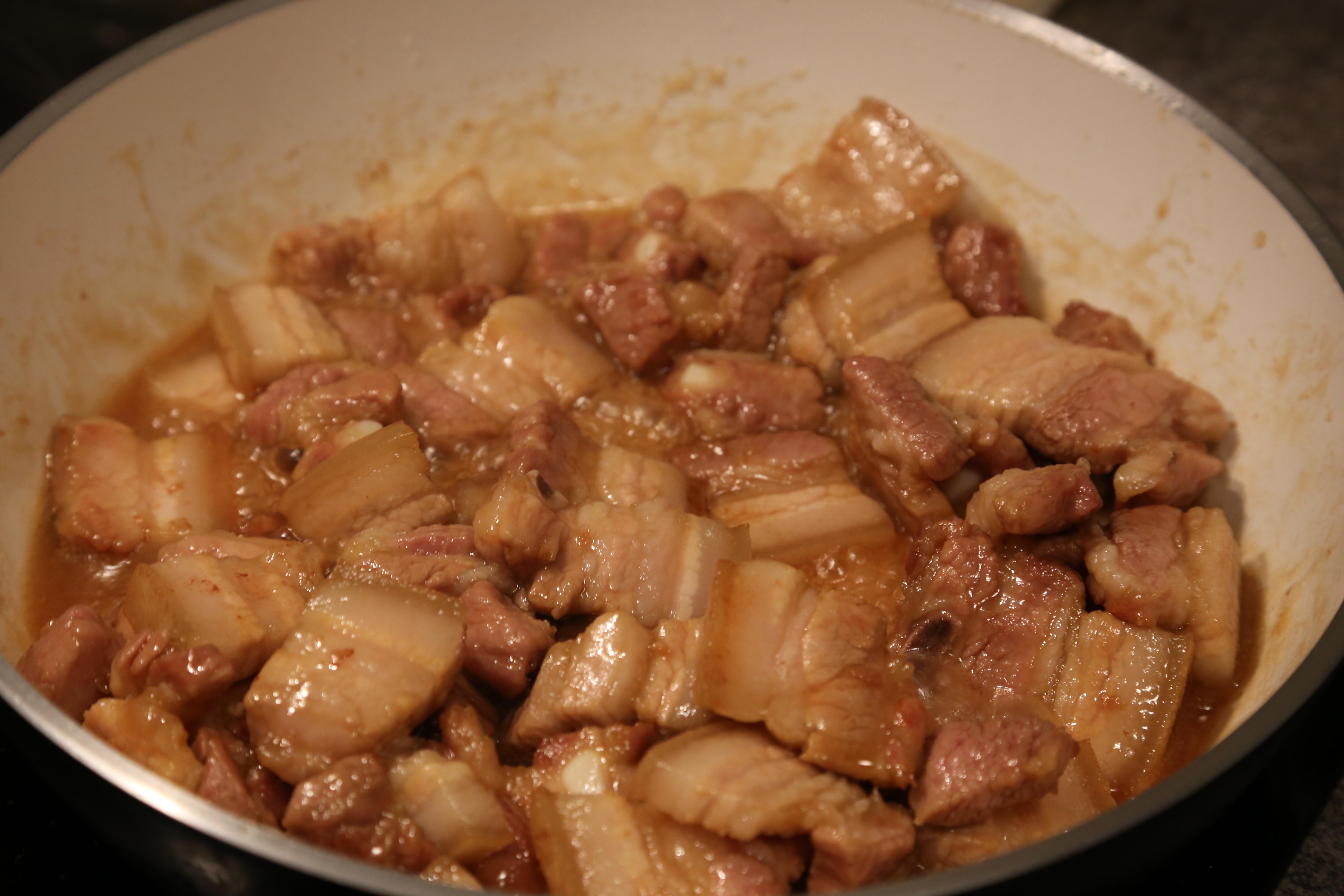 土豆紅燒肉燉白菜的做法 步骤4