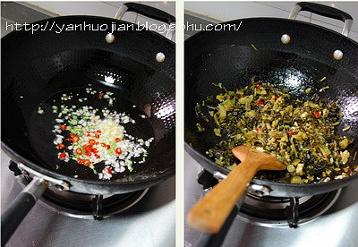 太下飯—雪菜燒帶魚的做法 步骤3