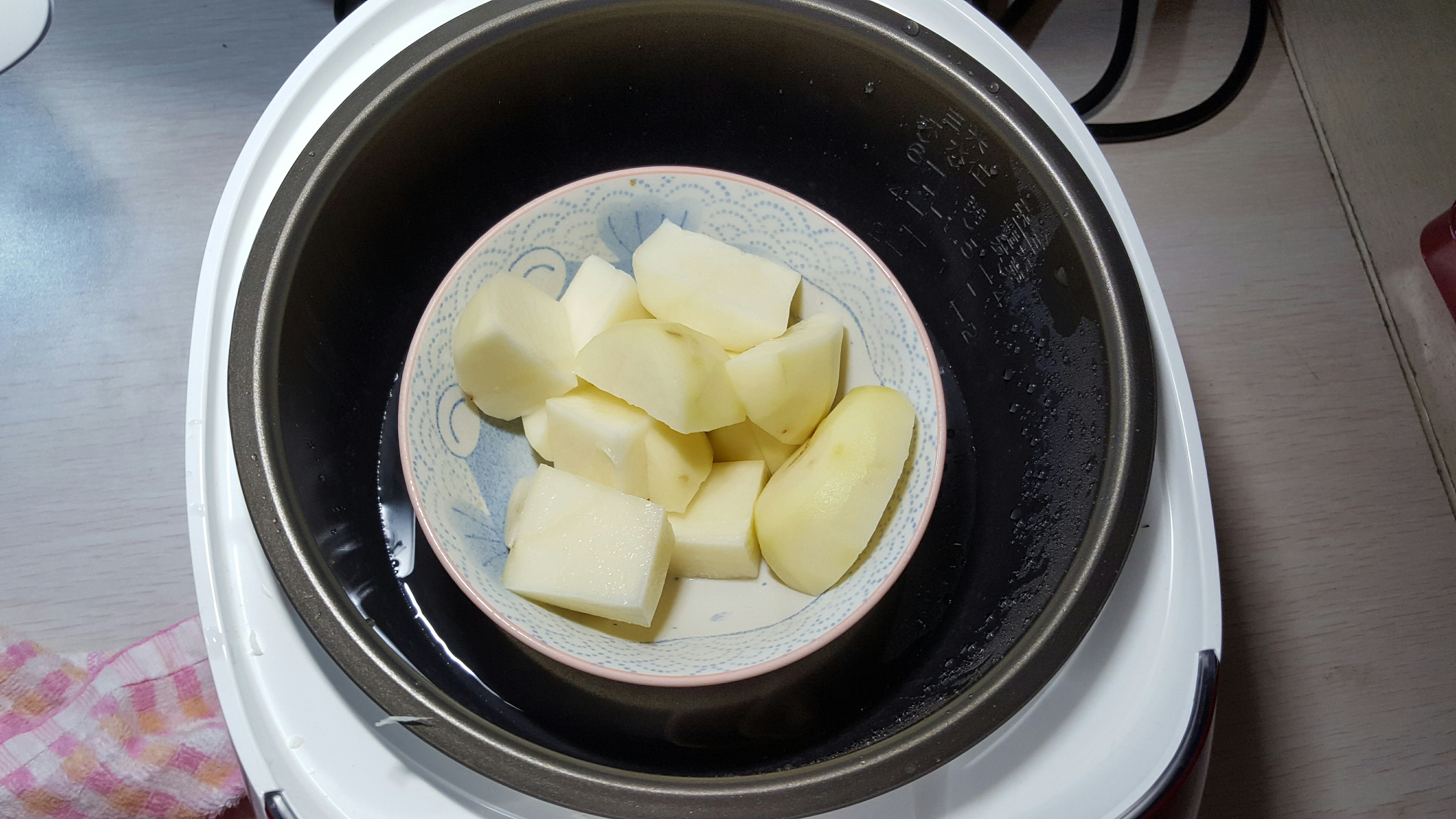黑椒土豆泥（減肥晚餐）的做法 步骤2
