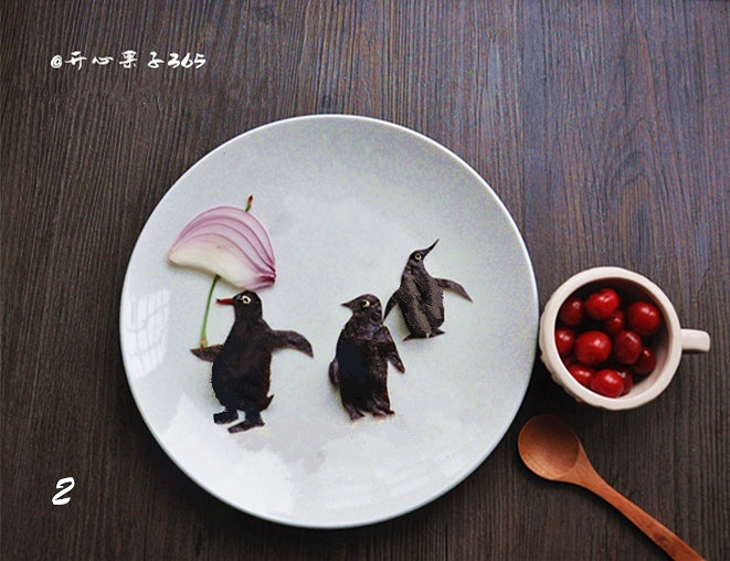 【一起來蛋當重任】蛋的創意擺盤——企鵝找家的做法 步骤2