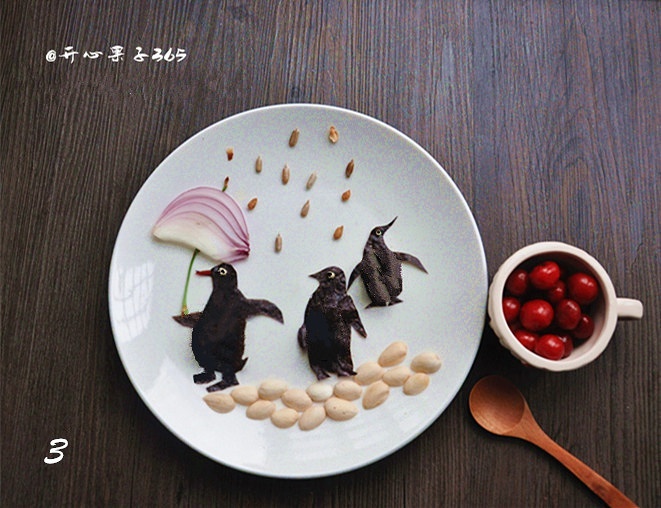 【一起來蛋當重任】蛋的創意擺盤——企鵝找家的做法 步骤3