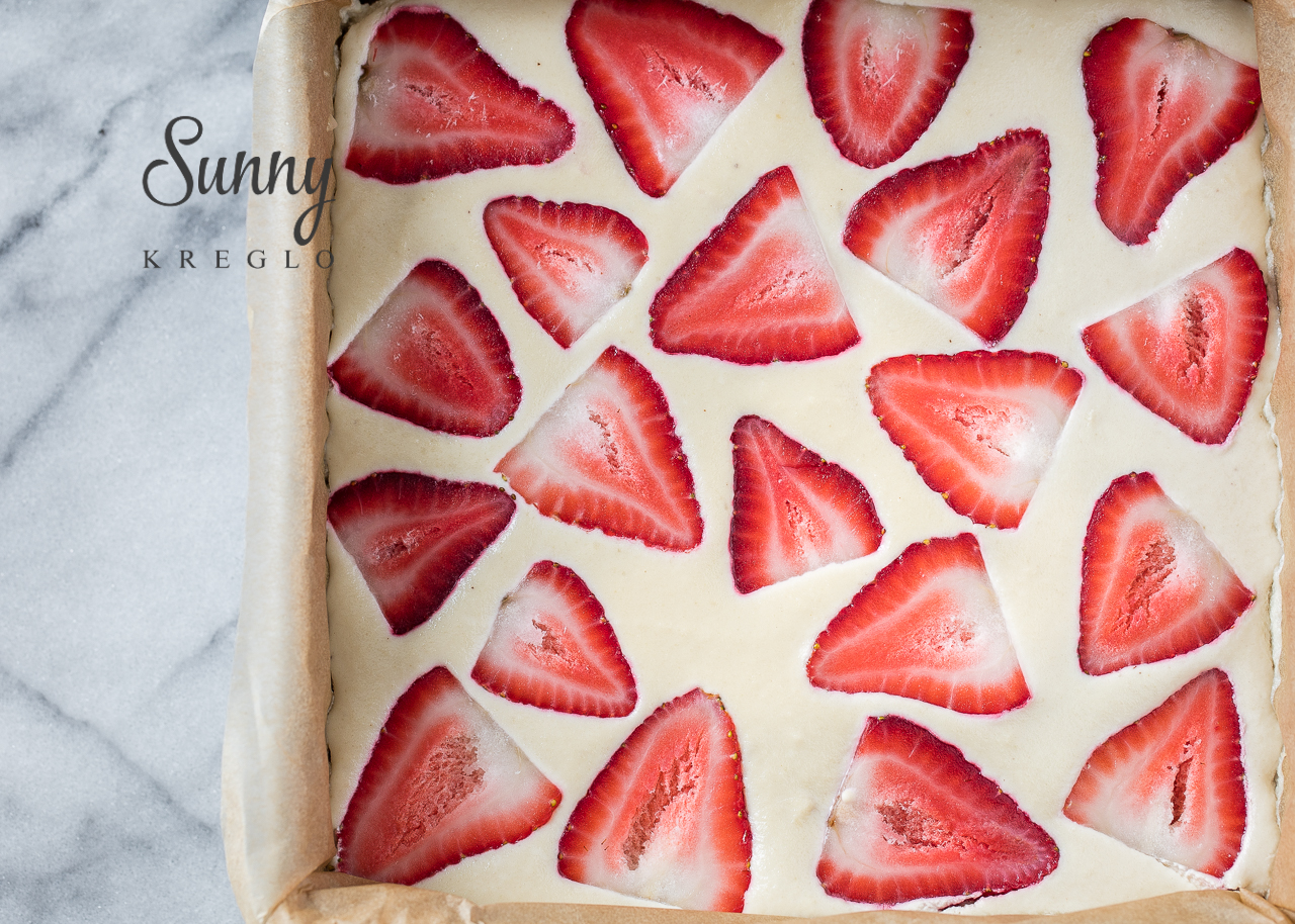 草莓素芝士蛋糕丨健康·零食的做法 步骤8