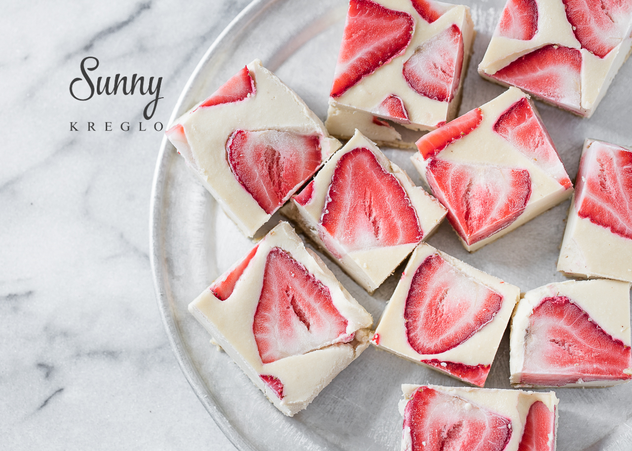 草莓素芝士蛋糕丨健康·零食的做法 步骤9