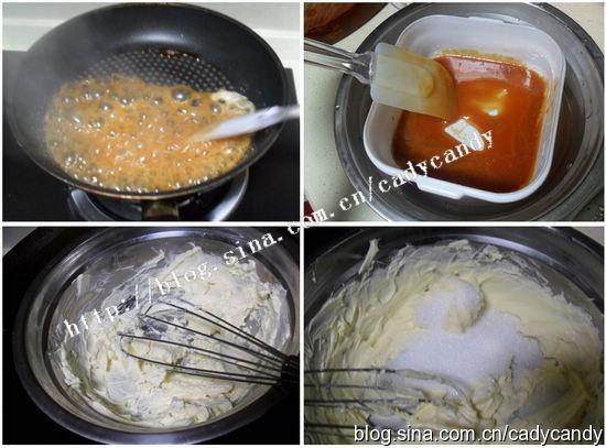 奶油焦糖乳酪蛋糕的做法 步骤3
