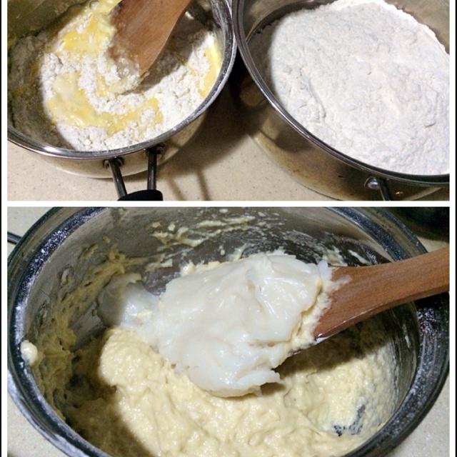 帕帕蘿帝咖啡酥皮面包（家庭版）湯種法的做法 步骤3