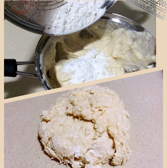 帕帕蘿帝咖啡酥皮面包（家庭版）湯種法的做法 步骤4
