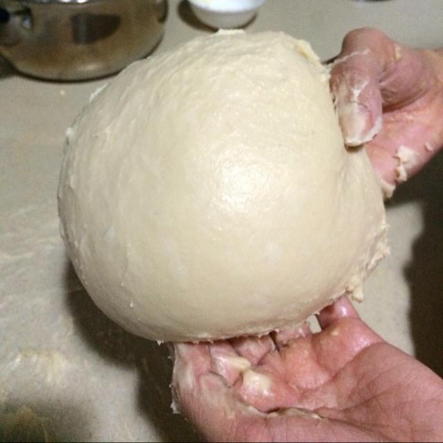 帕帕蘿帝咖啡酥皮面包（家庭版）湯種法的做法 步骤6