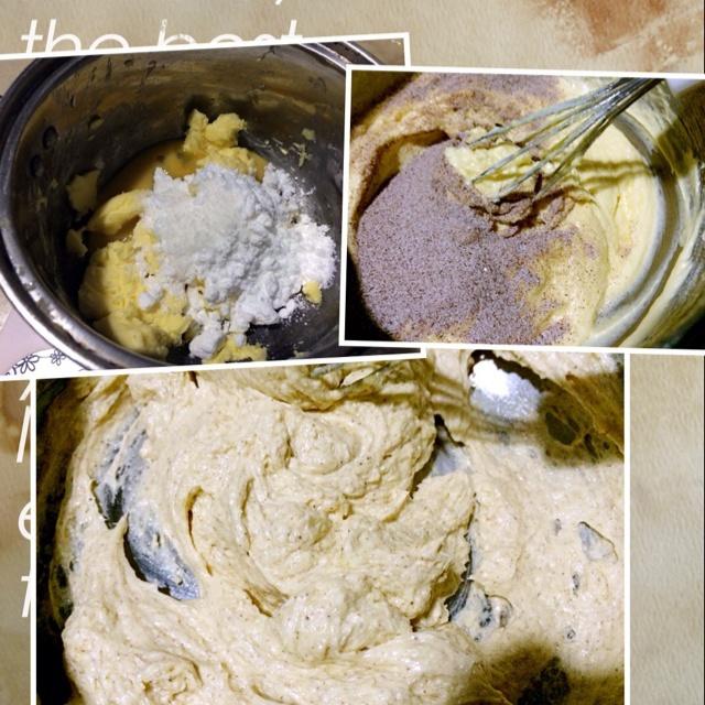 帕帕蘿帝咖啡酥皮面包（家庭版）湯種法的做法 步骤12