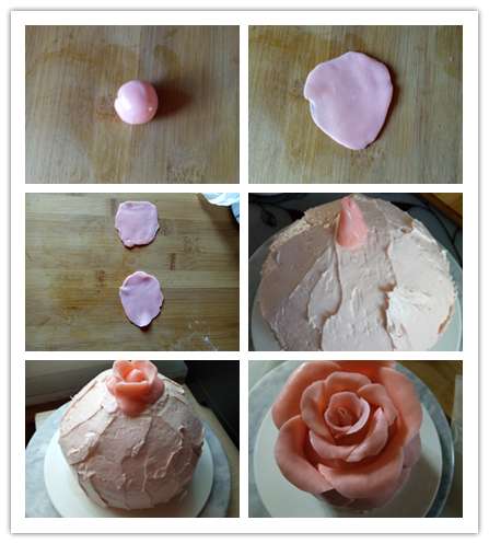 【巧克力玫瑰花蛋糕】——情人節浪漫蛋糕的做法 步骤10
