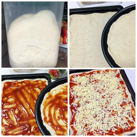 低溫發酵的披薩Popperoni Pizza的做法 步骤2