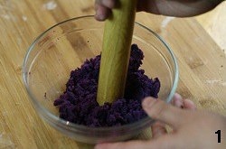 酥皮紫薯派的做法 步骤2