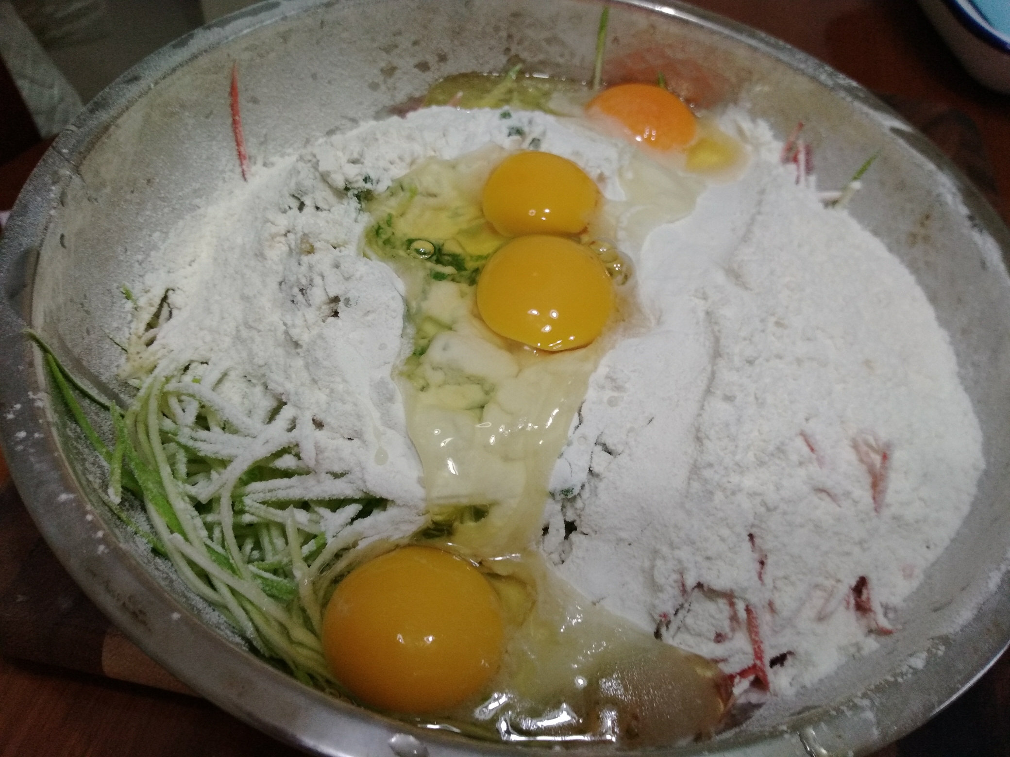 西葫蘆蔬菜雞蛋餅的做法 步骤4