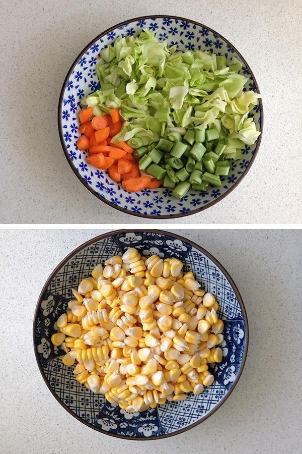 玉米豆漿什蔬濃湯的做法 步骤1