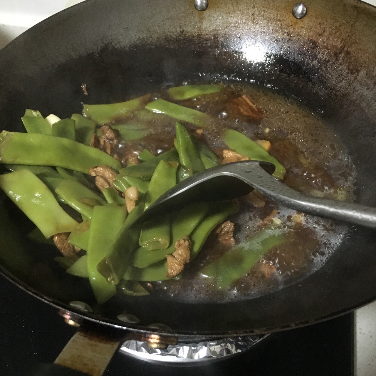 刀豆炒肉（媽媽的味道）的做法 步骤9