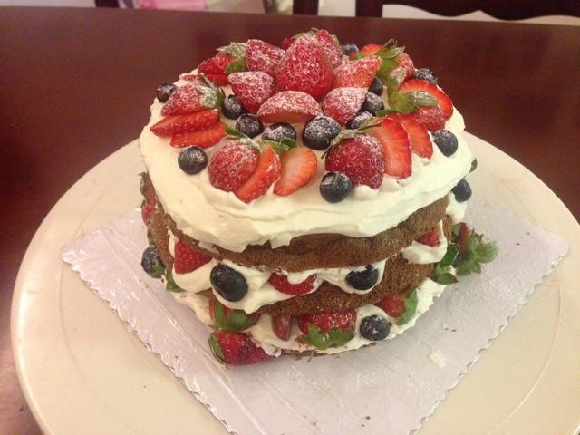 草莓裸蛋糕的做法 步骤3
