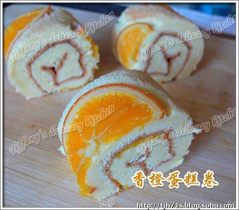 香橙蛋糕卷的做法 步骤5