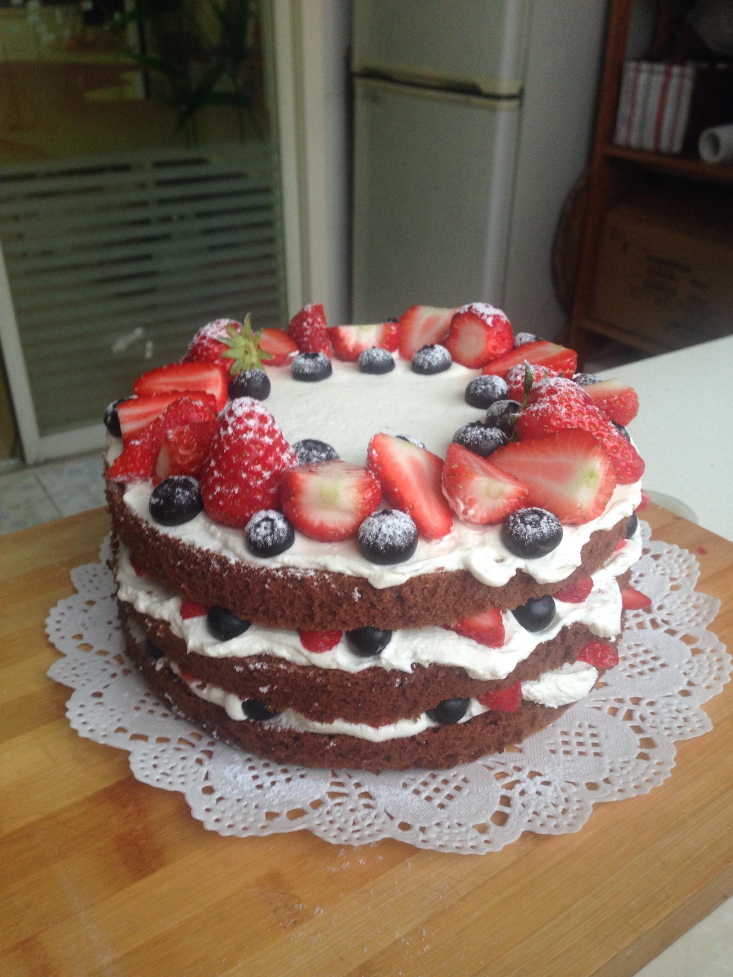 草莓裸蛋糕的做法 步骤23