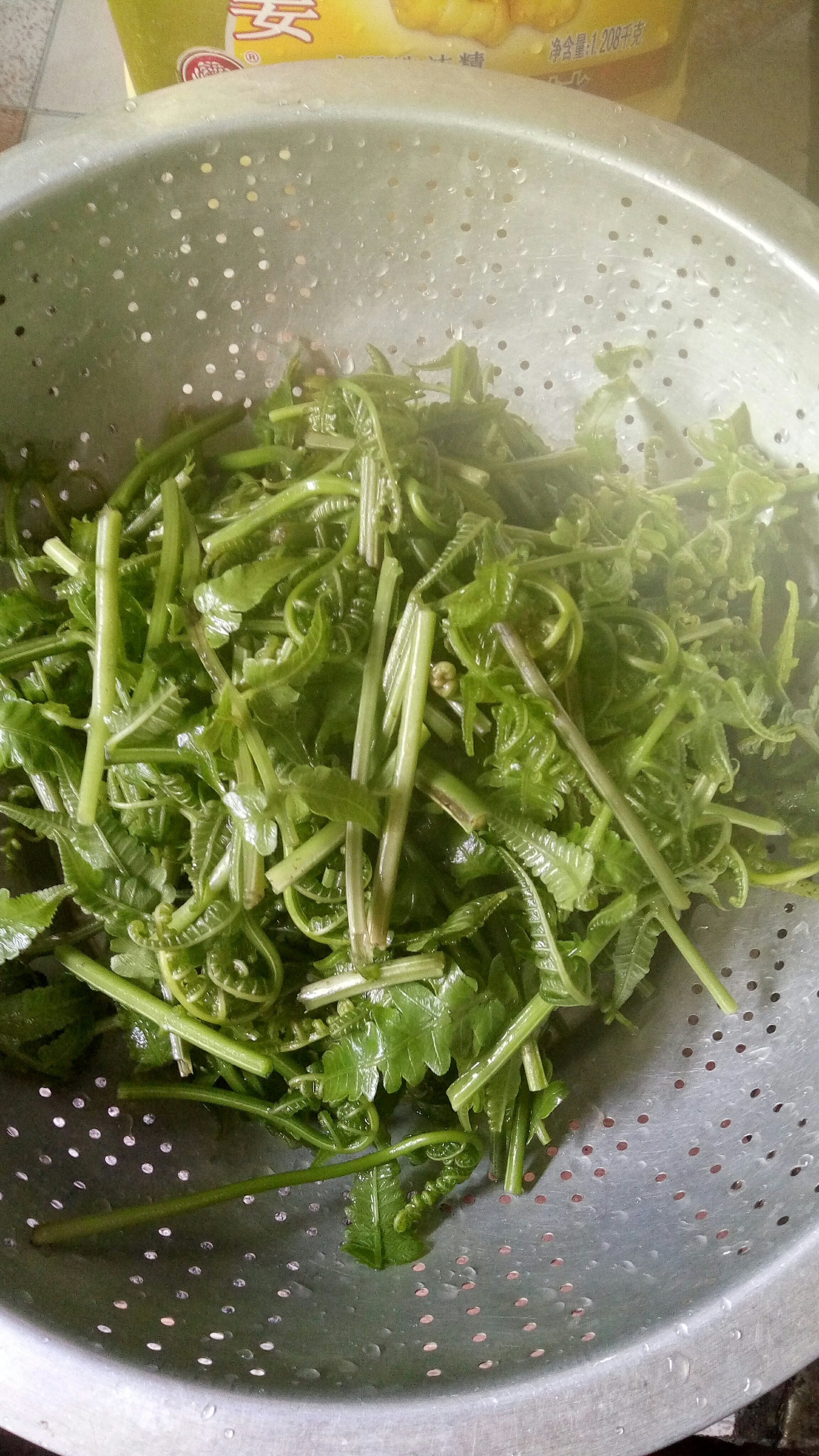 蕨菜炒豆豉的做法 步骤3