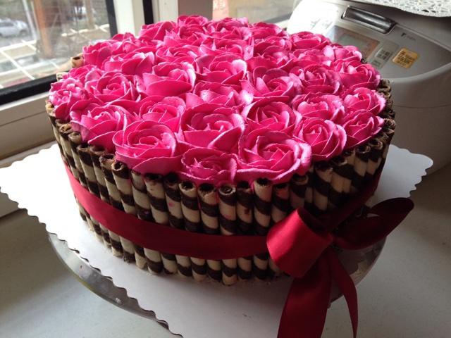玫瑰花束蛋糕的做法 步骤12