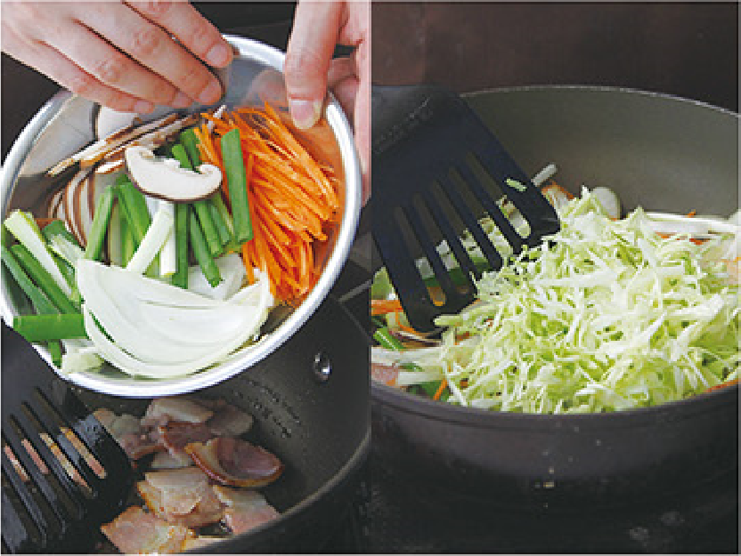 日式海苔醬油炒麪的做法 步骤5