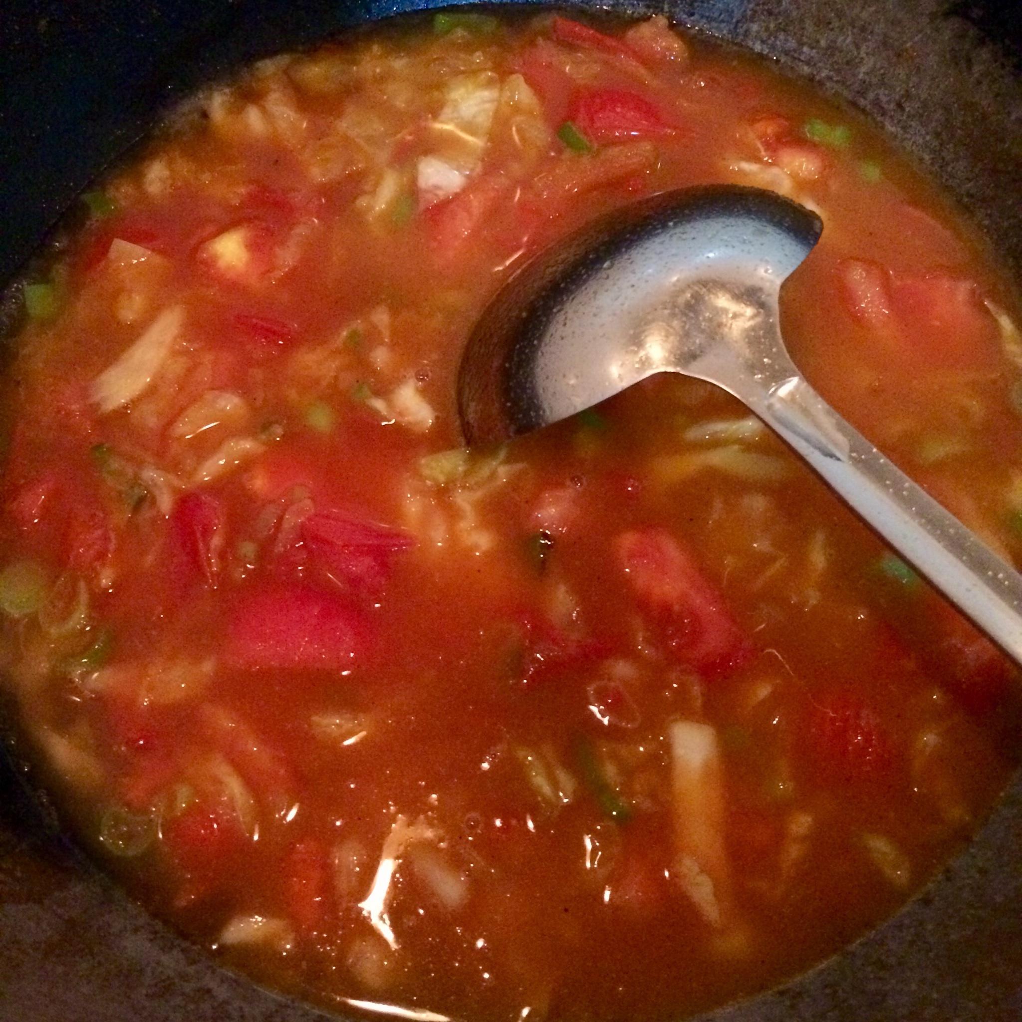 酸湯麪之——番茄酸菜面（泡菜）的做法 步骤2
