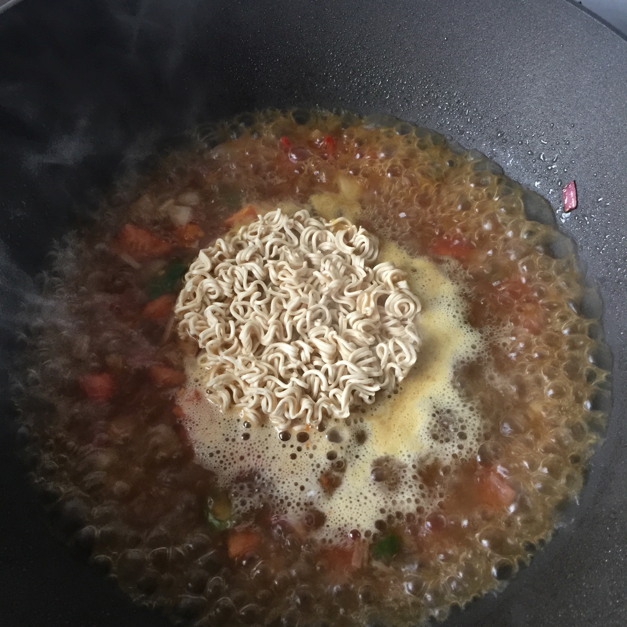 咖哩芝士濃湯麪的做法 步骤4