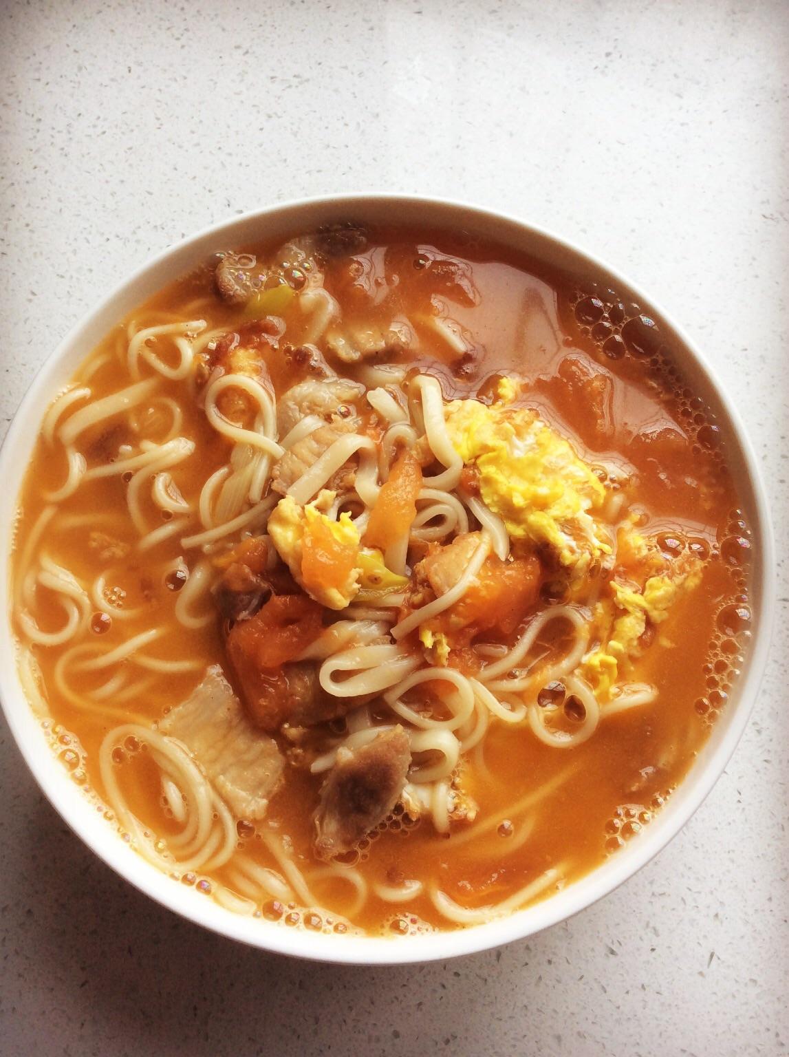 超級好吃的西紅柿湯麪的做法 步骤10