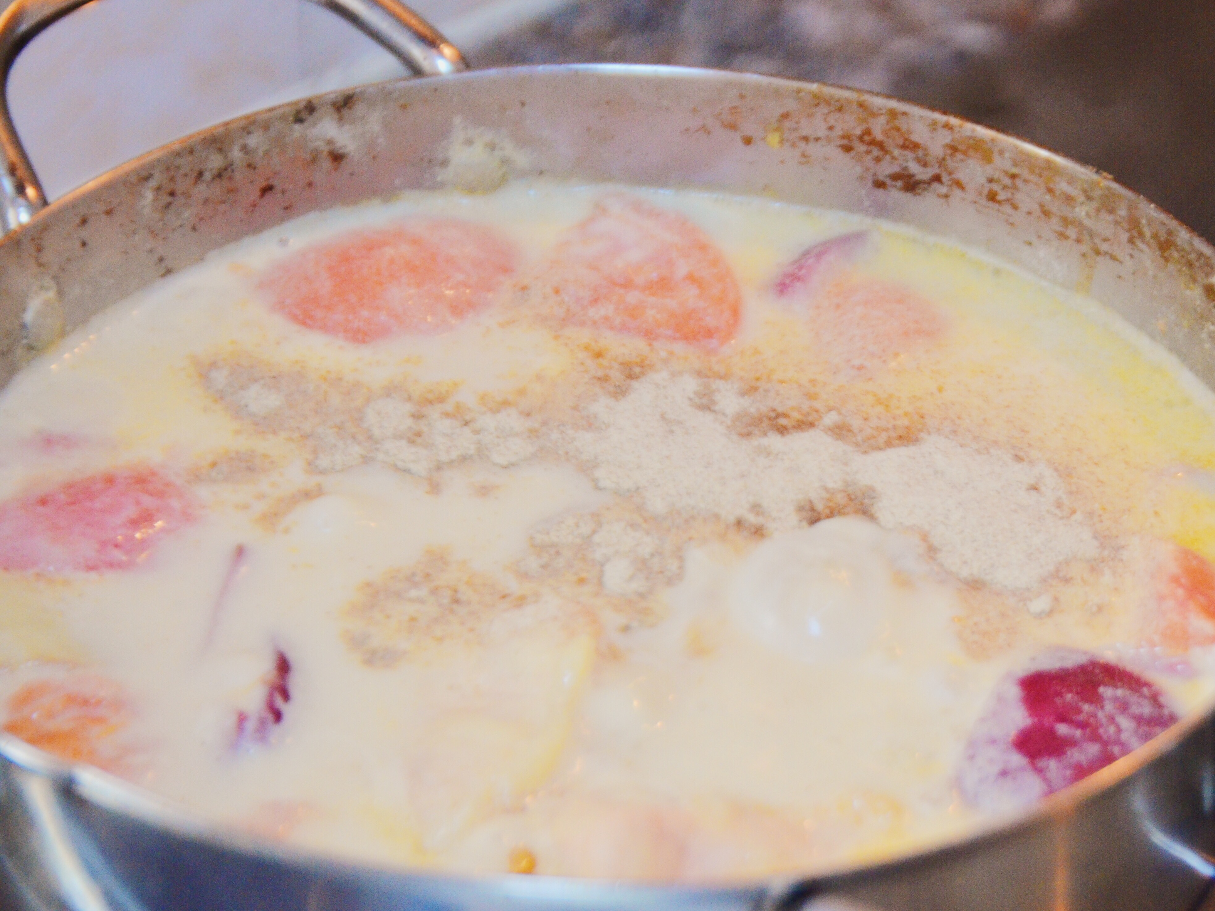 南洋風味豆漿三文魚鮮湯的做法 步骤12