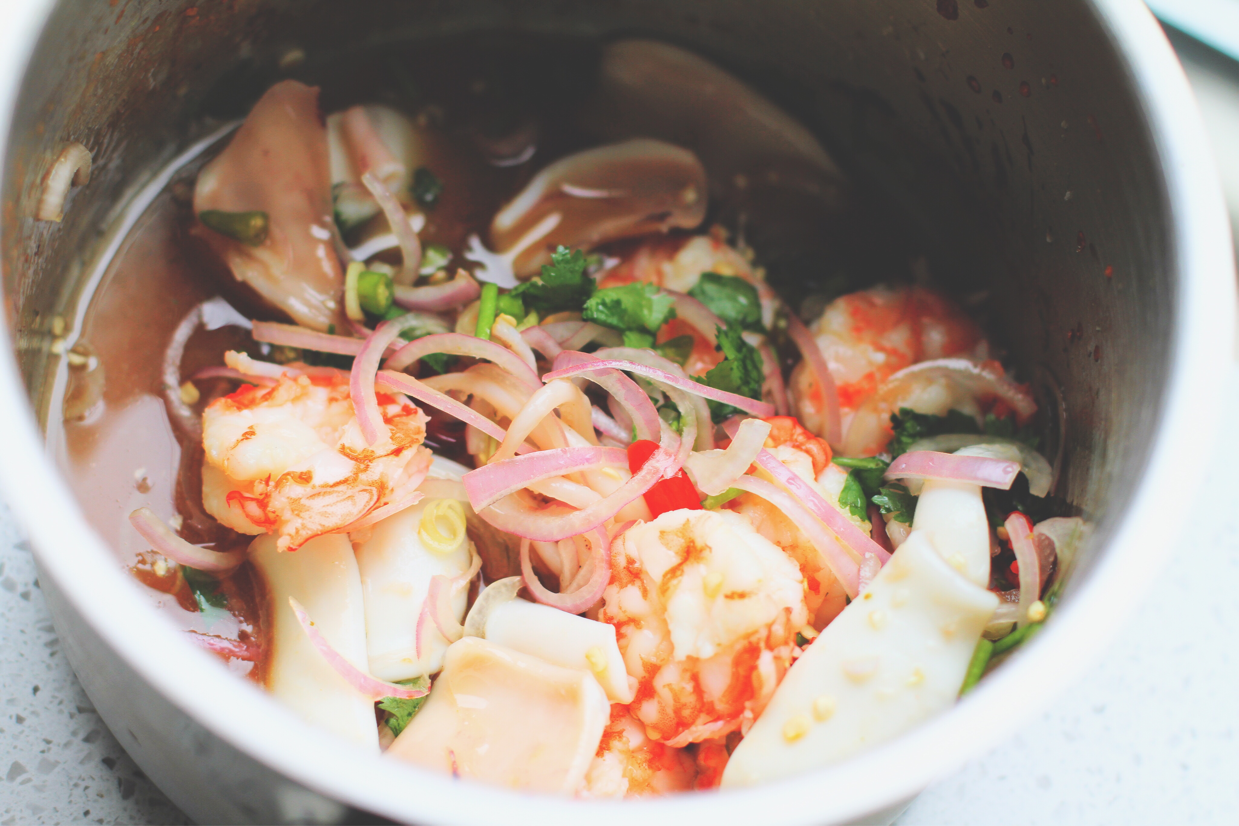 翻滾吧大廚——馬來西亞 kerabu seafood (凱拉海鮮）的做法 步骤7