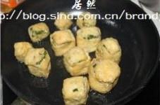 韭菜火腿釀油豆腐的做法 步骤9
