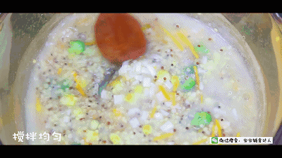 五彩鮮貝藜麥粥 寶寶輔食食譜的做法 步骤13
