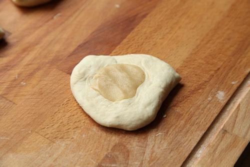 天然酵母版椒鹽芝麻燒餅的做法 步骤7