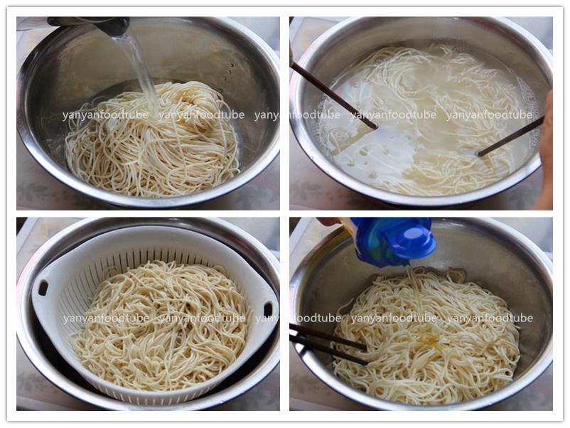 家常豆角燜面 Fried noodles with Bean的做法 步骤2