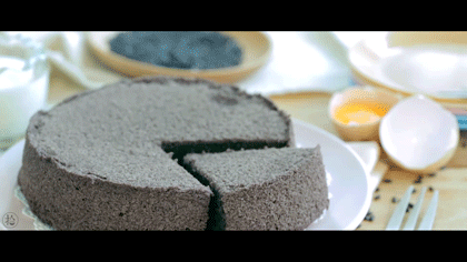 黑米蒸蛋糕的做法 步骤14