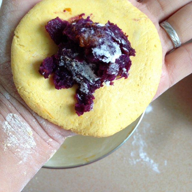 南瓜紫薯包（蒸）的做法 步骤7