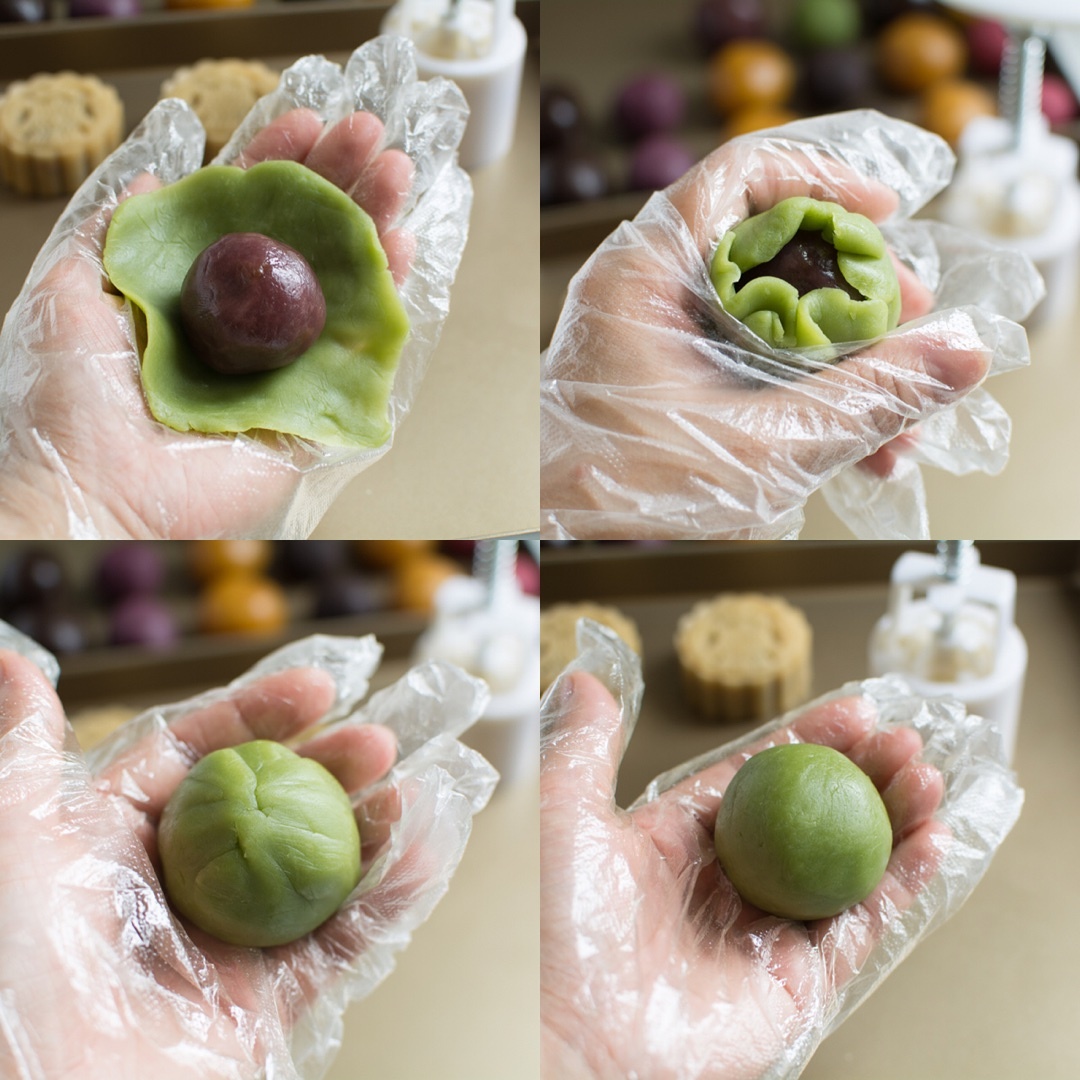 日式美顏桃山皮月餅的做法 步骤4
