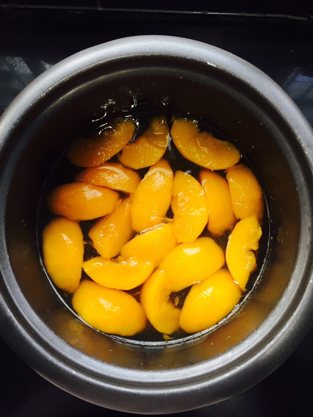桃罐頭（電飯鍋版）的做法 步骤3