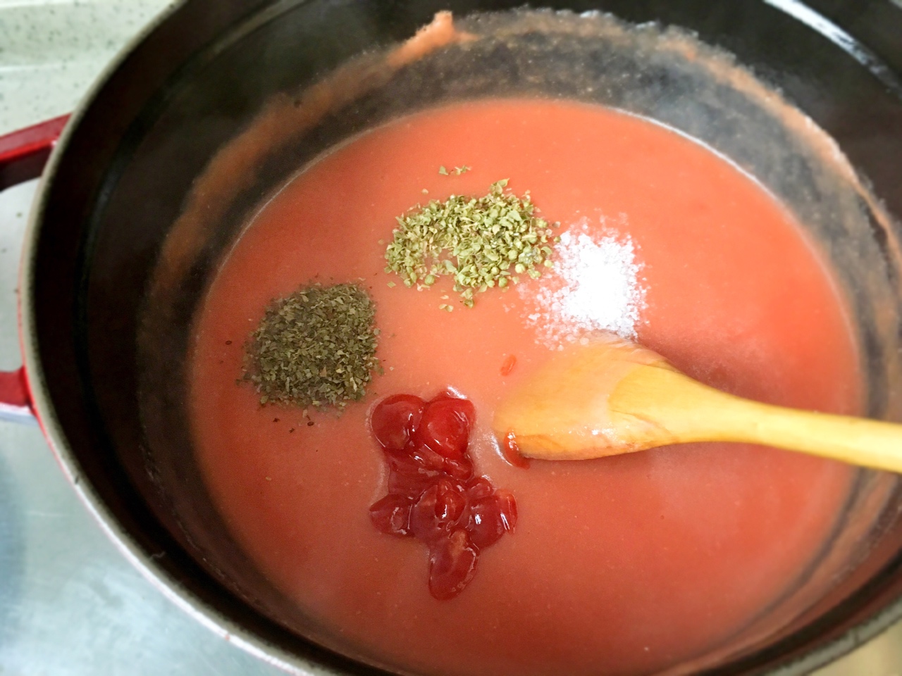 番茄鱈魚濃湯，Staub鑄鐵鍋美食的做法 步骤6