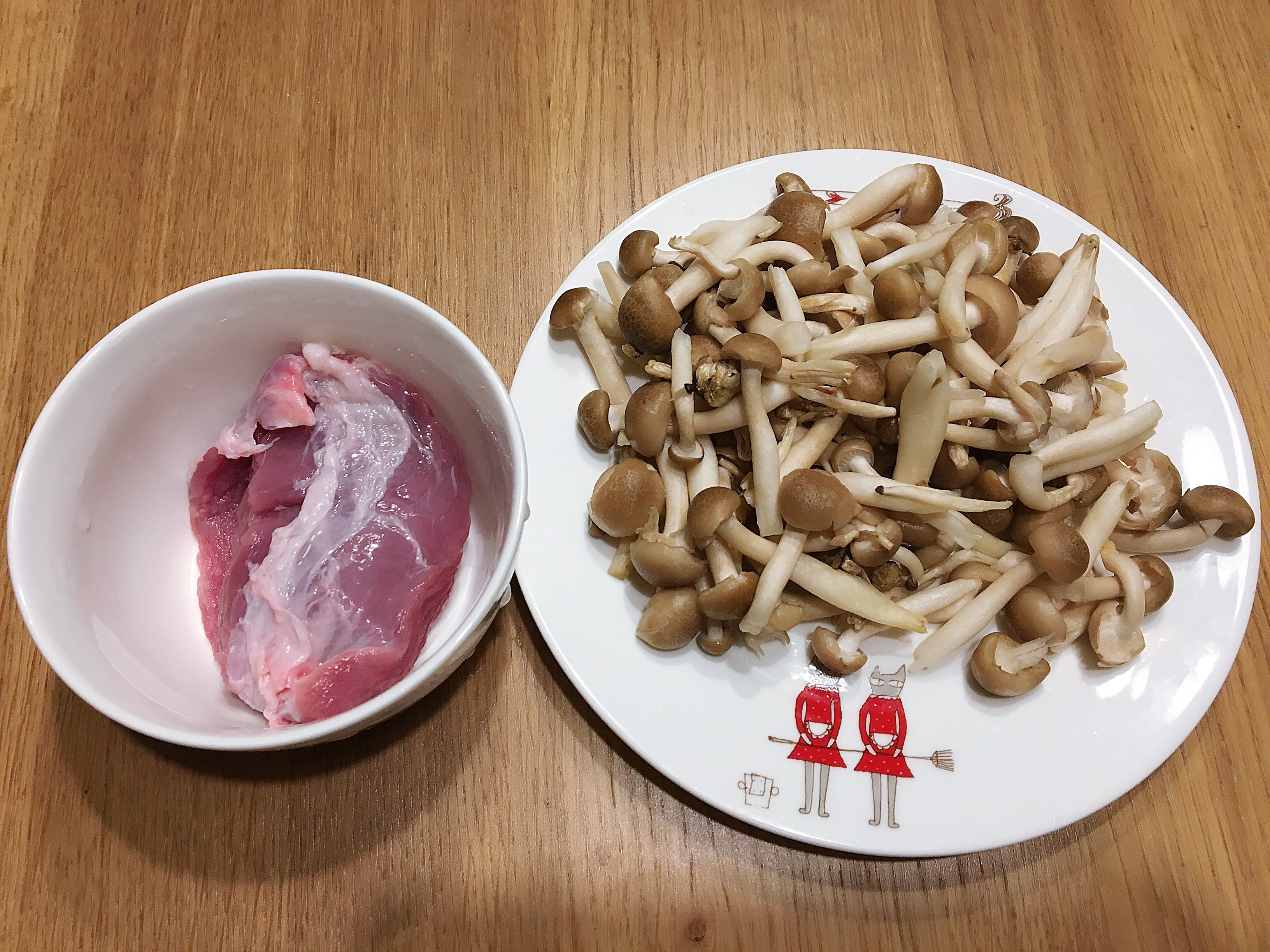 蟹味菇肉片湯的做法 步骤1