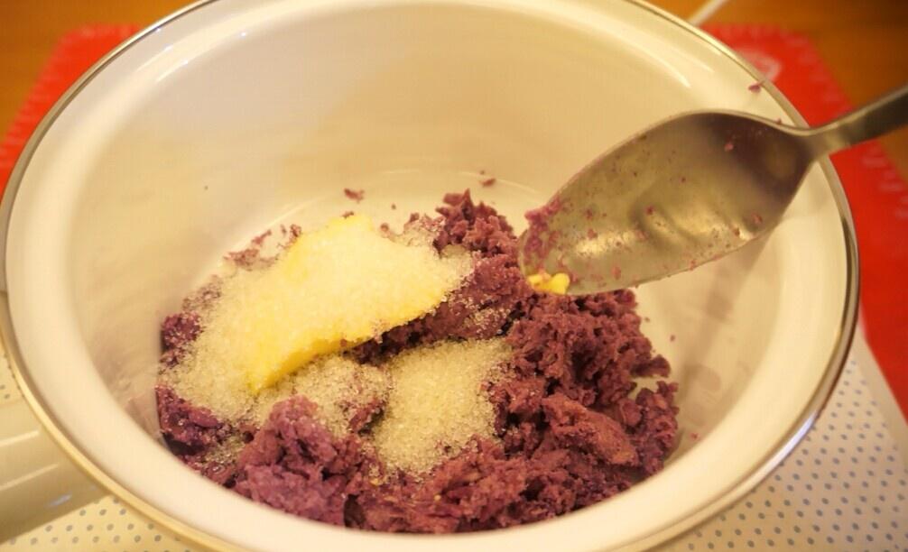 紫薯花朵麪包的做法 步骤5