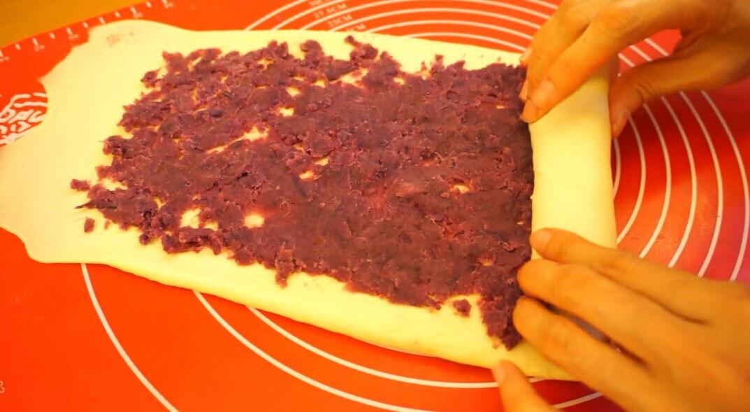 紫薯花朵麪包的做法 步骤11