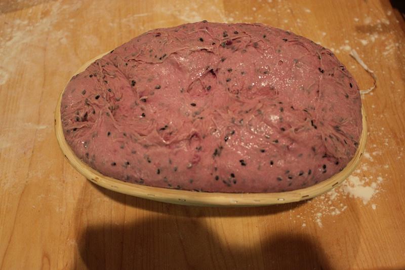 紫薯黑芝麻天然酵種歐包的做法 步骤14